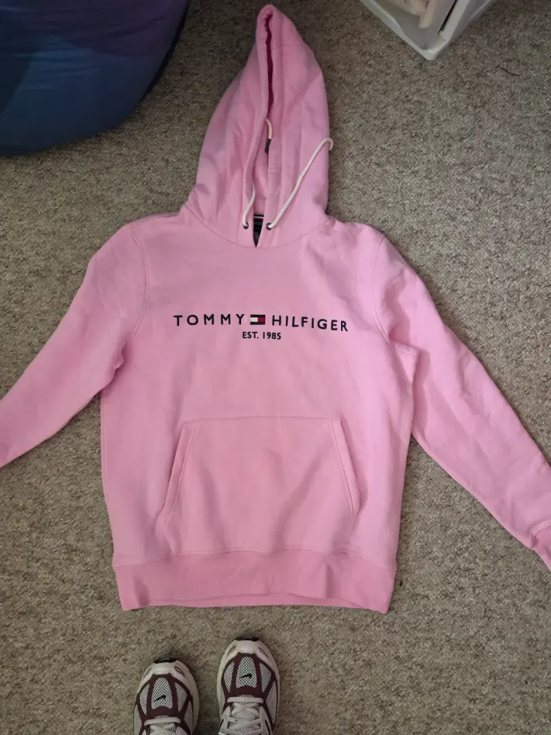 Polerón Tommy Hilfiger rosa con capucha - 1