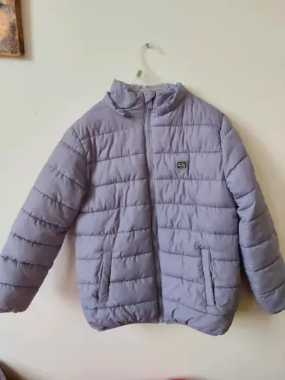 Chaqueta acolchada infantil lila - miniatura 1