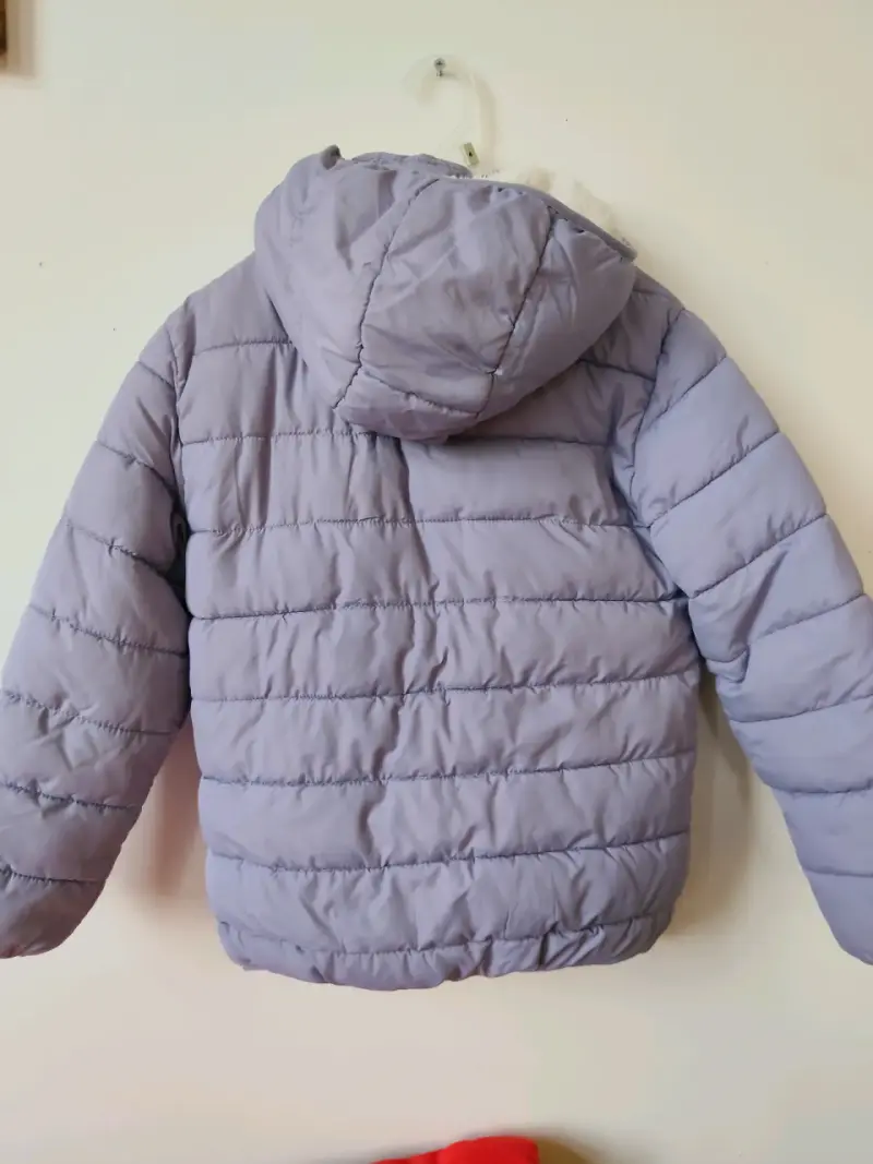 Chaqueta acolchada infantil lila - 2
