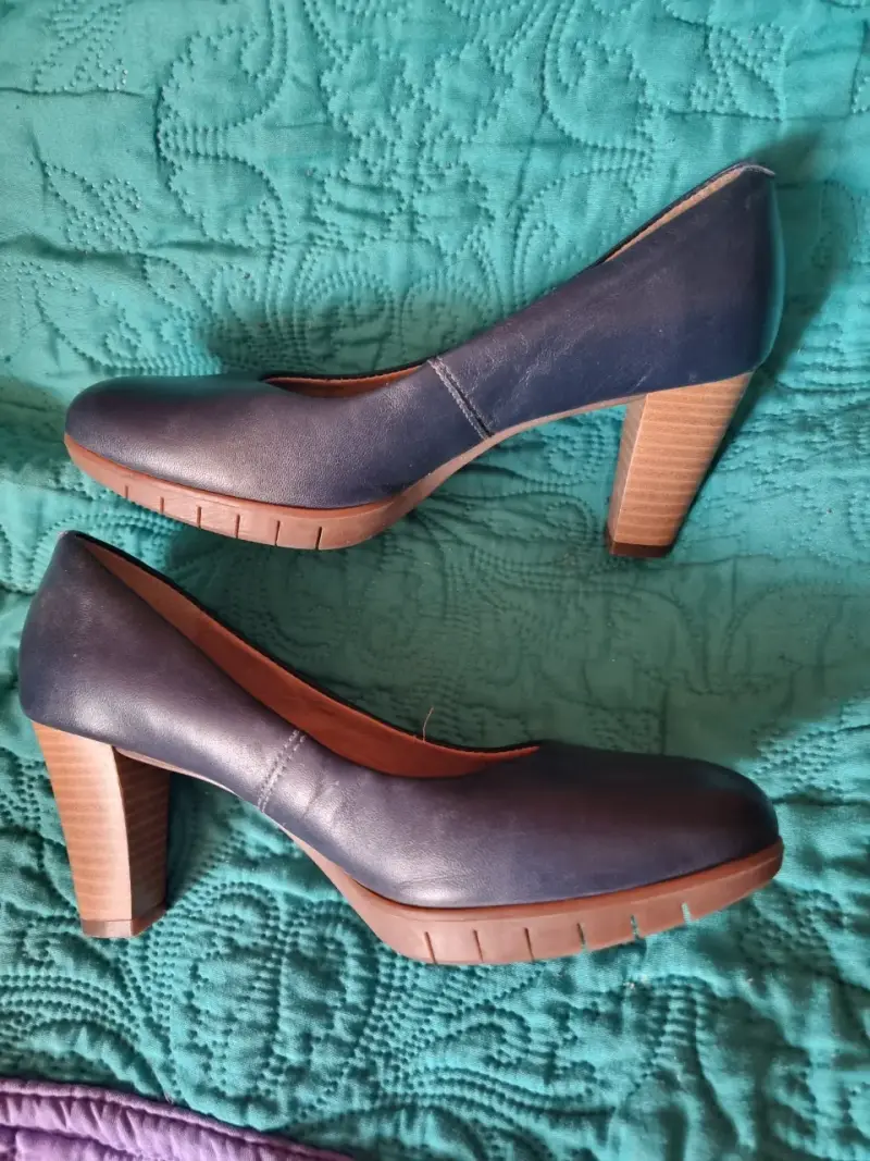 Zapatos de tacón azul marino elegantes Gacel - 1