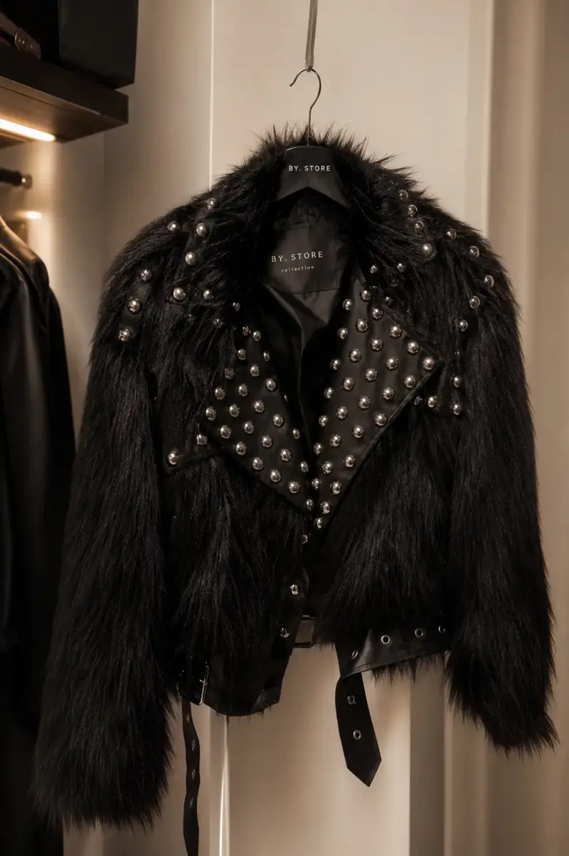 Chaqueta negra con tachas - 2