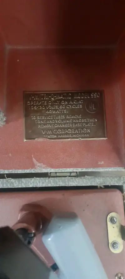 Tornamesa Antiguo tocadiscos vintage ampli tubos - miniatura 2