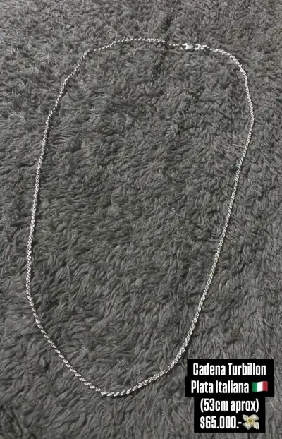 Pulsera Grumet Gruesa de Plata Italiana - miniatura 4