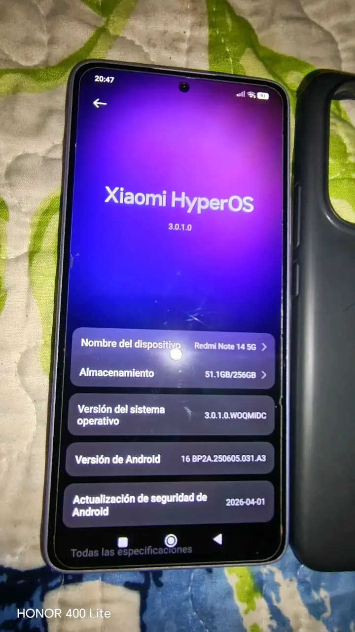 Smartphone XIAOMI REDMI 14 5G 8RAM 256 GB - 5