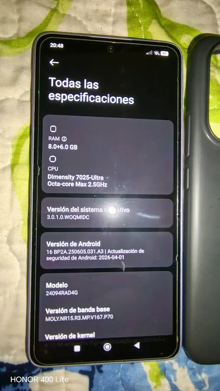 Smartphone XIAOMI REDMI 14 5G 8RAM 256 GB - 6