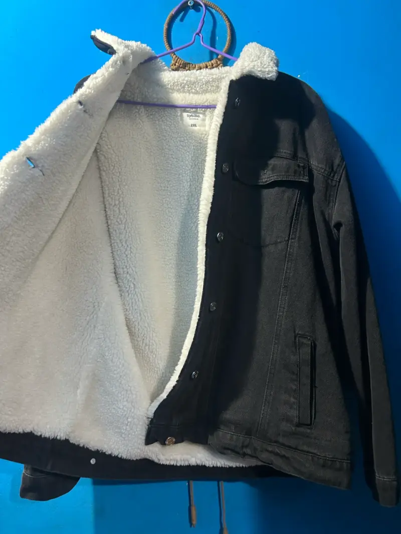 Chaqueta de mezclilla con forro de borrego - 2