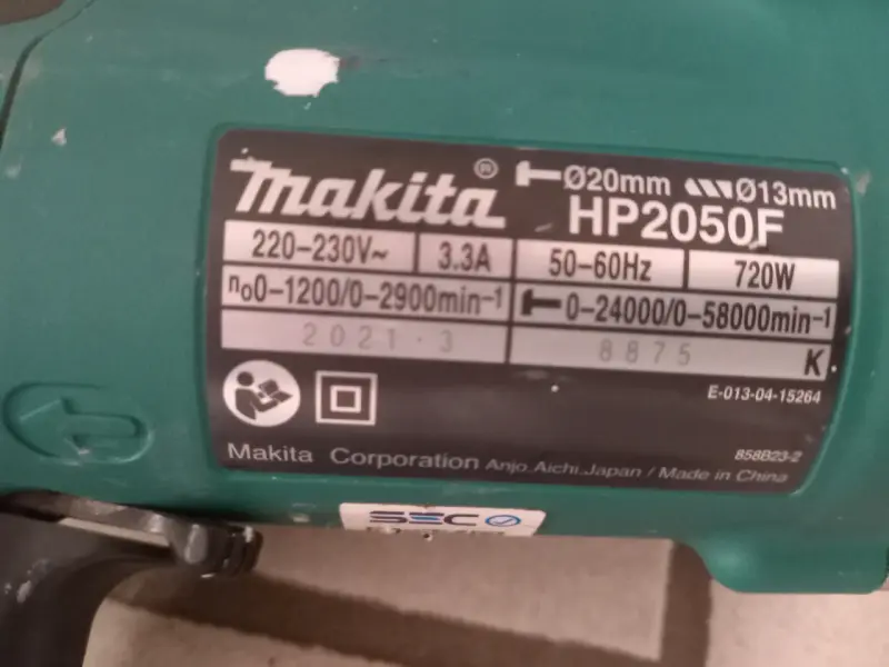 Taladro percutor eléctrico Makita de alta potencia - 3