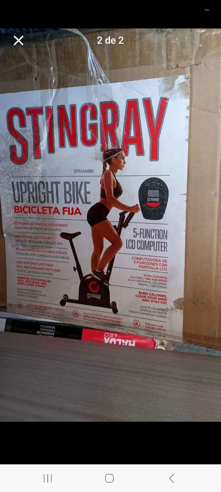 Bicicleta estática Stingray negra - 2