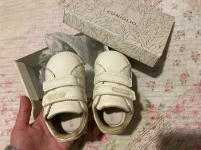 Zapatillas bebé blancas con velcro Coniglio n21 - miniatura 2