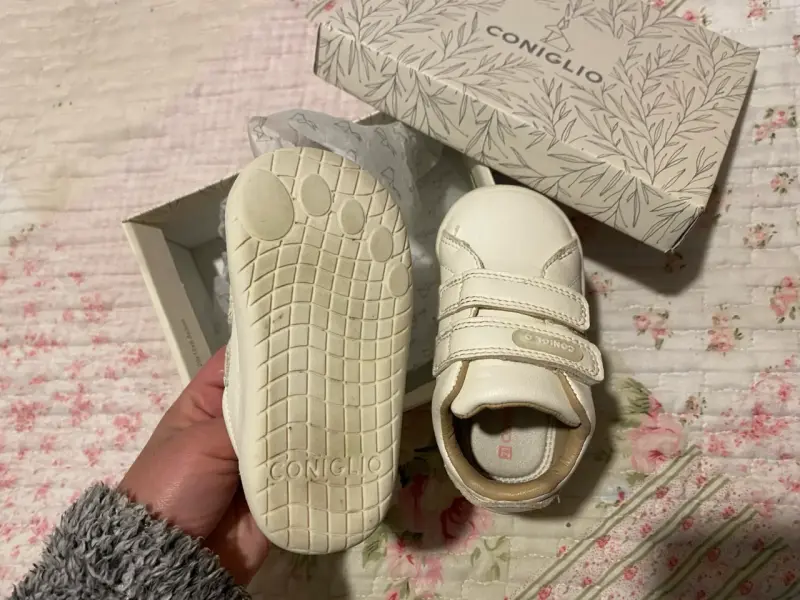 Zapatillas bebé blancas con velcro Coniglio n21 - 3