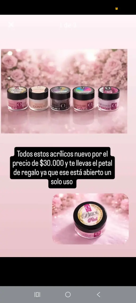 Set de acrílicos para uñas orgánic nuevos