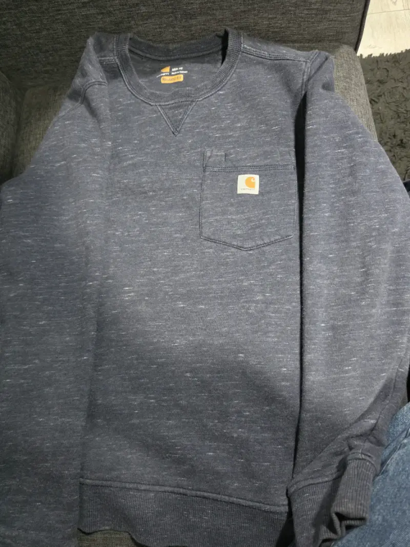 Polerón Carhartt gris con bolsillo - 1