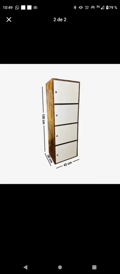 Mueble tipo locker y mesa centro - miniatura 1