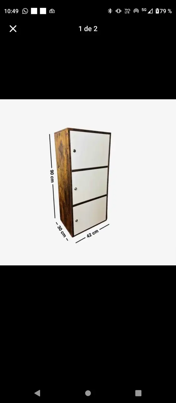 Mueble tipo locker y mesa centro - 2