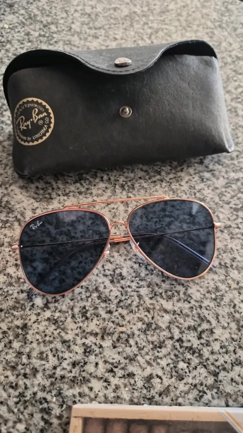 Gafas de sol Ray-Ban aviador doradas - 1