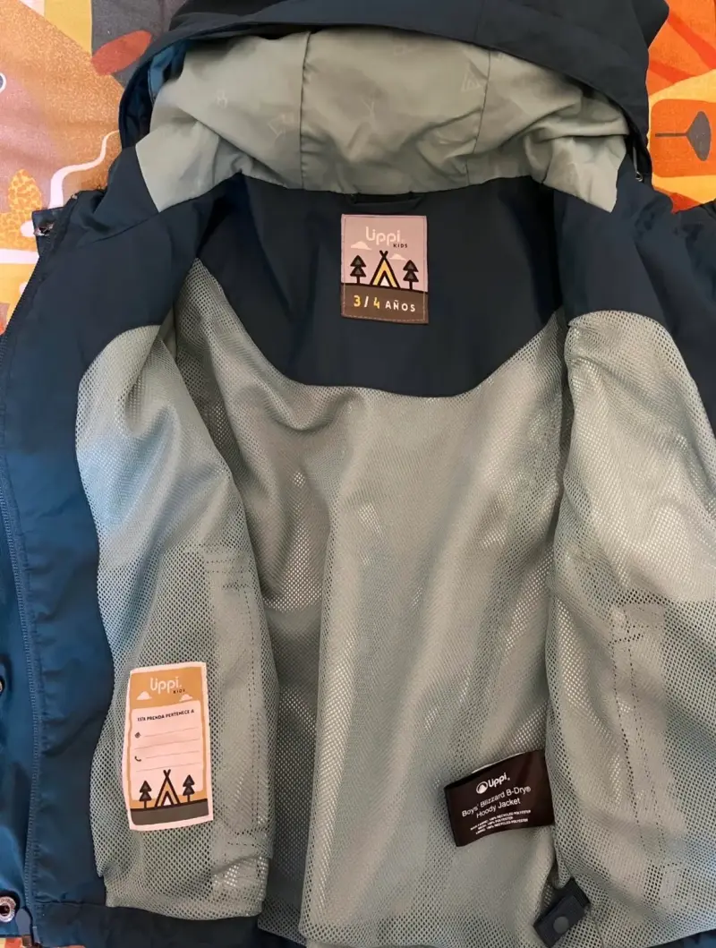 Chaqueta infantil Lippi azul con capucha - 3
