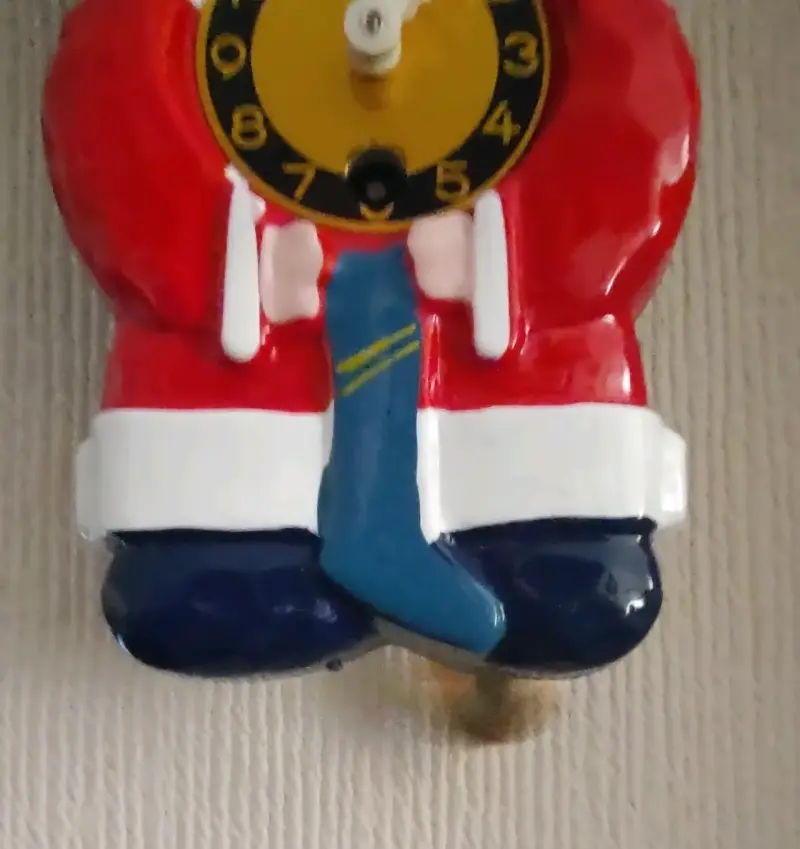 Reloj vintage Santa Claus años 70 a cuerda - 3