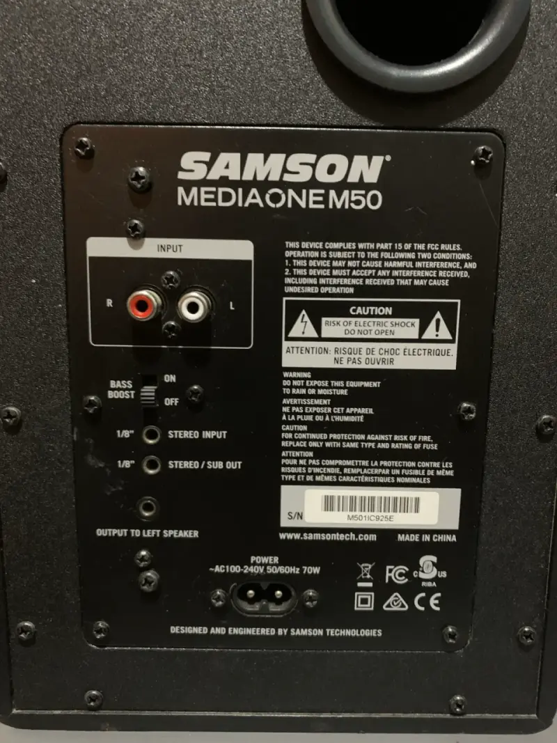 Monitores de estudio Samson de alta fidelidad - 3