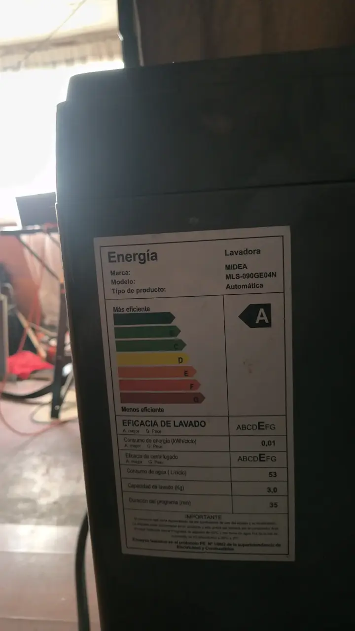 Lavadora Midea 9kg modelo MLS-090GE04N - 2