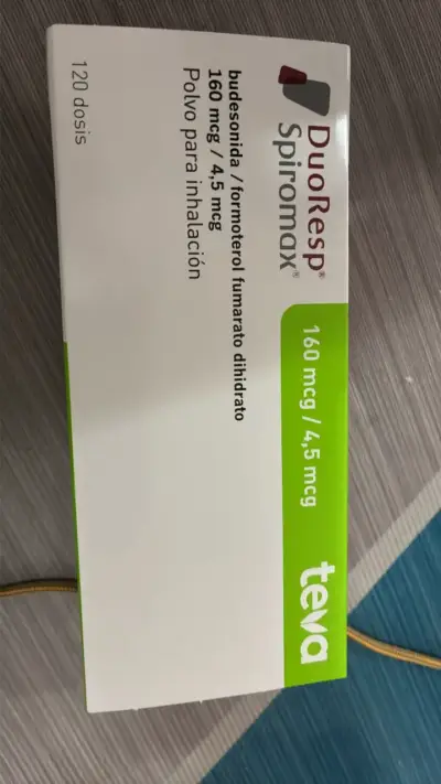 Inhalador DuoResp Spiromax 160 mcg/4.5 mcg - miniatura 1
