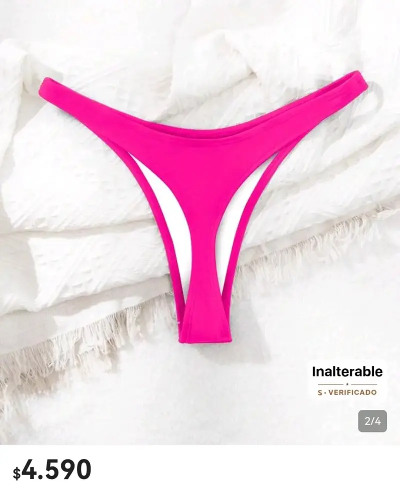Bikini Shein Swim rosa con tirantes - 2