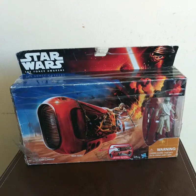 Figura Star Wars Rey con Speeder - 1