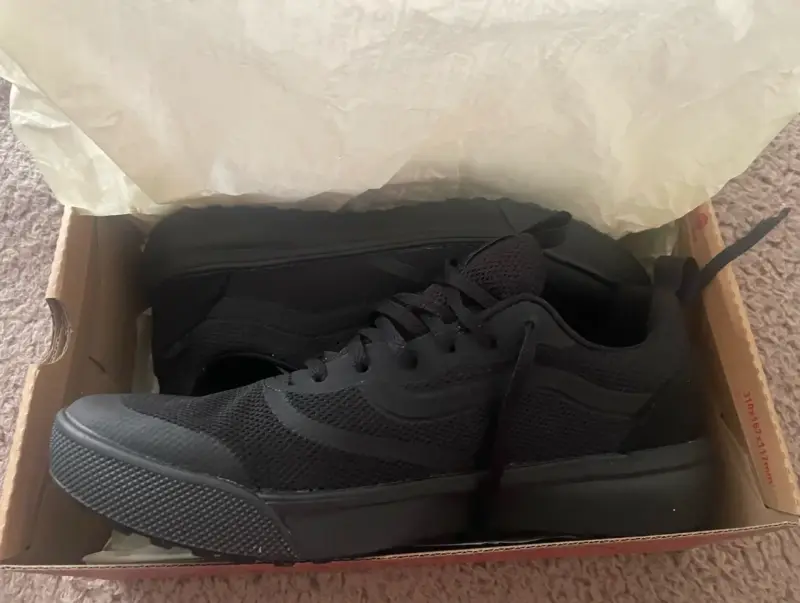 Zapatillas Vans negras de lona para hombre - 1