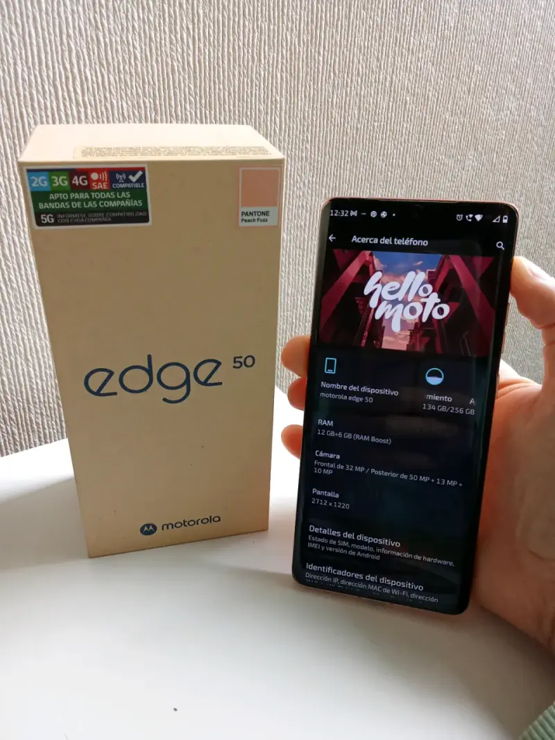 Motorola Edge 50 256GB 12GB RAM – Naranja Claro - 6