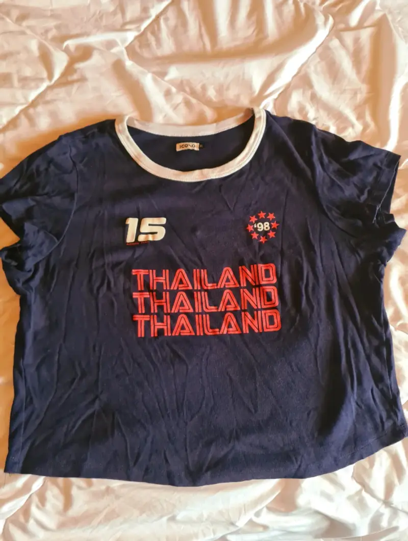 Polera azul con diseño Thailand 98 - 1