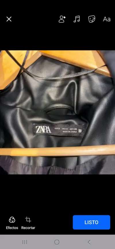 Chaqueta con capucha Zara S - miniatura 2