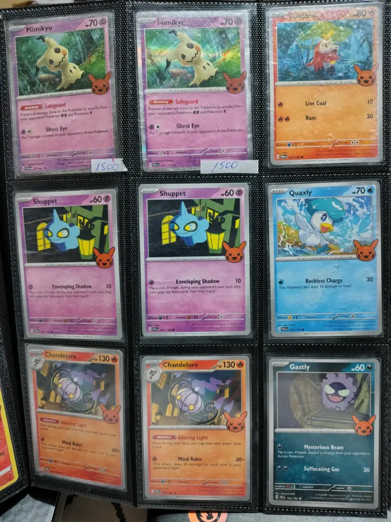 Colección de cartas Pokémon trick or trade - 4