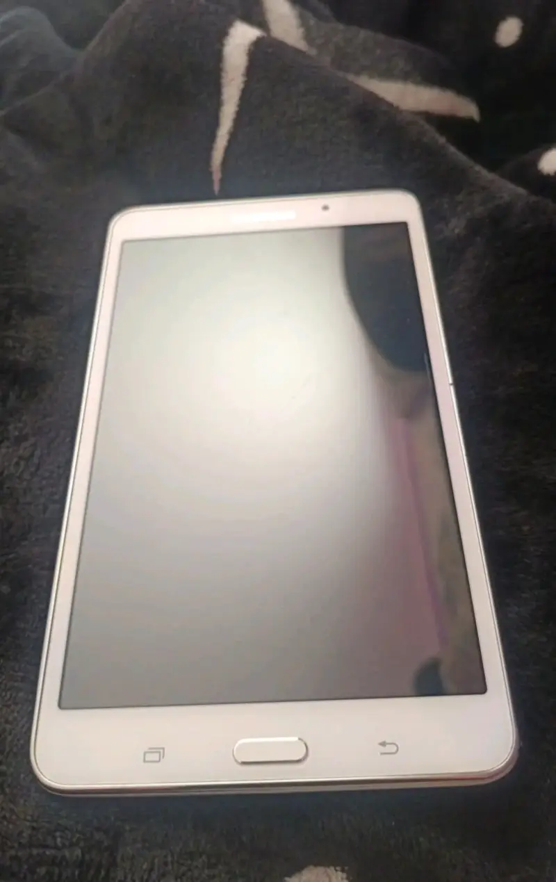 Tablet Samsung Galaxy Tab blanca - 1