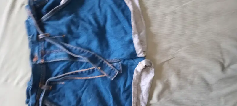 Enterito de mezclilla azul para mujer