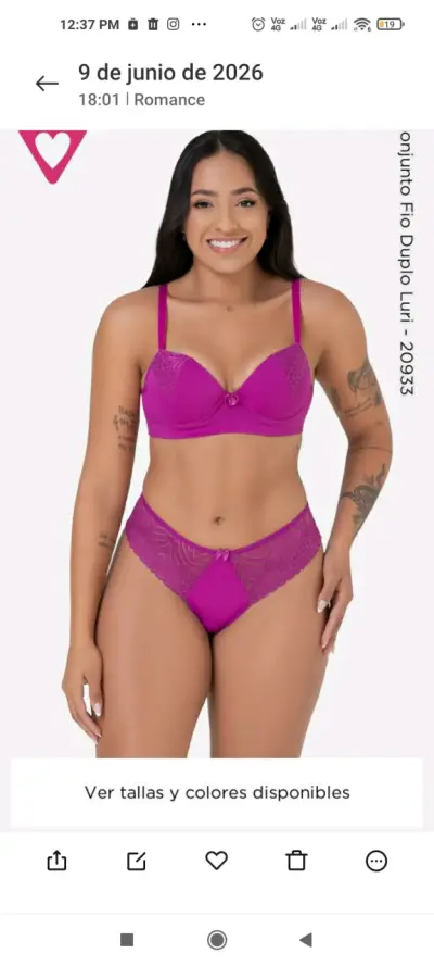 Ropa deportiva marca romance, confección Brasileña - miniatura 3