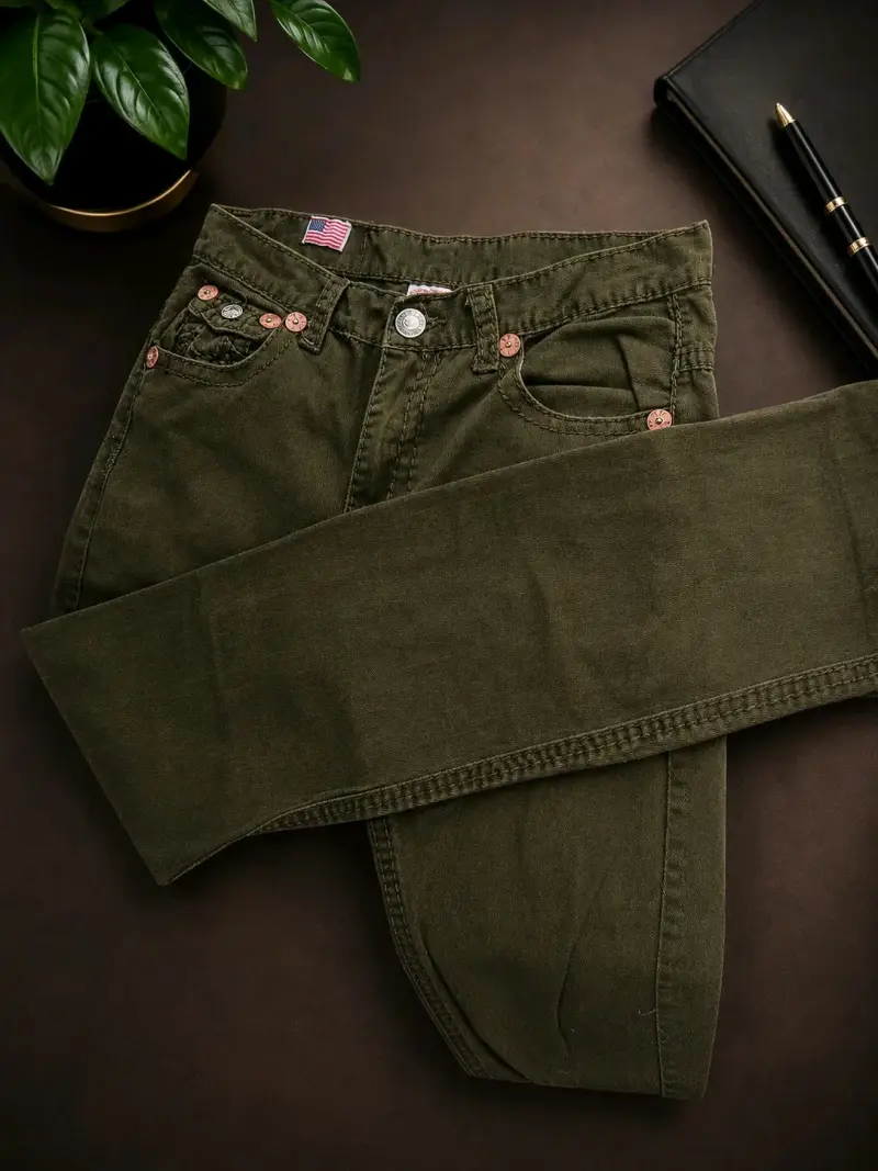 Jeans verde oliva True Religion - 2