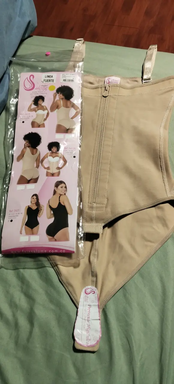 Faja Salomé beige con cierre frontal talla s - 1