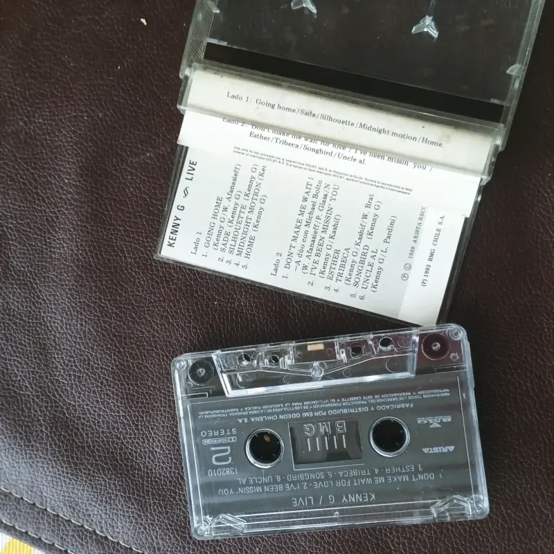 Cassette Kenny G Live en buen estado - 2