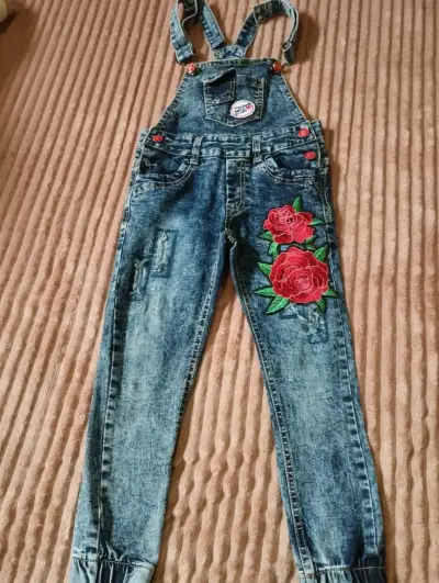 Jardinera de jeans niña talla 6 - miniatura 1