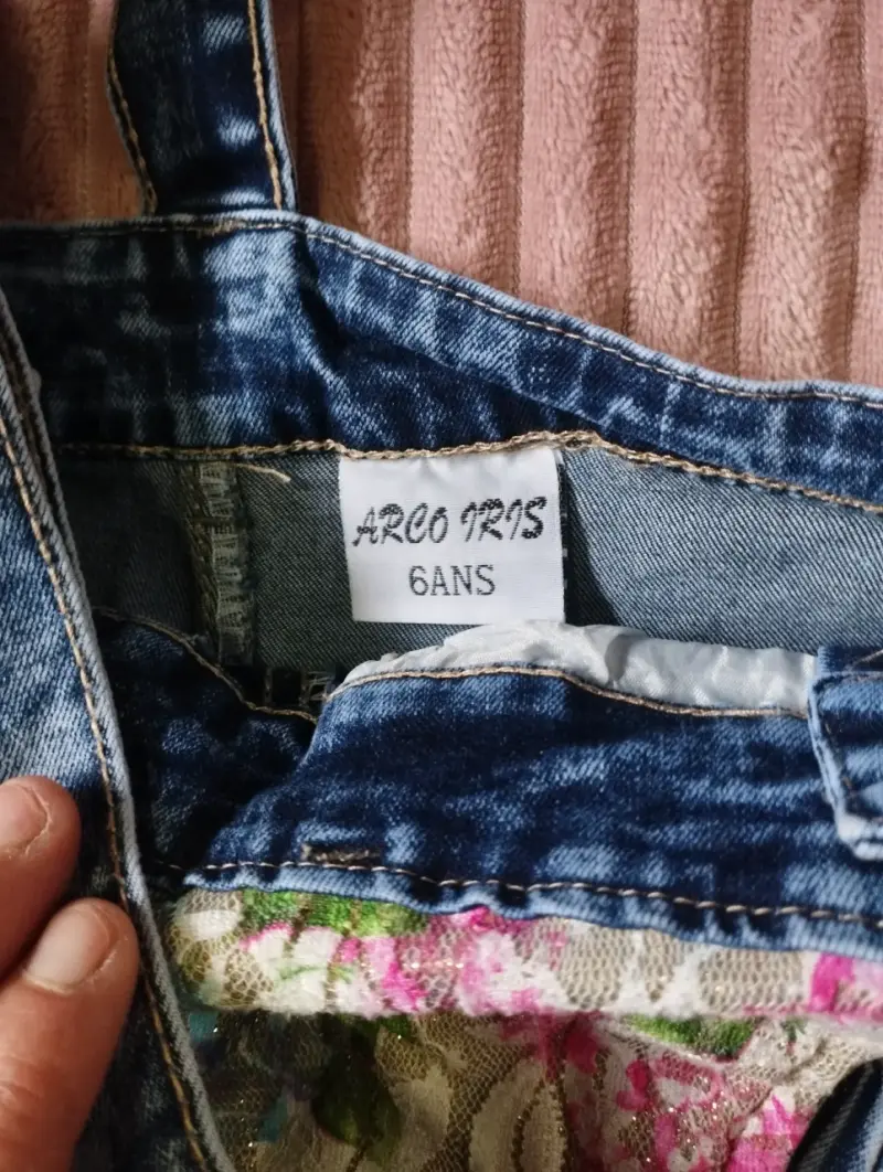 Jardinera de jeans niña talla 6 - 2