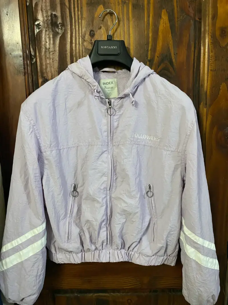Chaqueta cortaviento lila INDEX para mujer