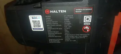 Hidrolavadora Halten de alta presión 1800w - miniatura 3