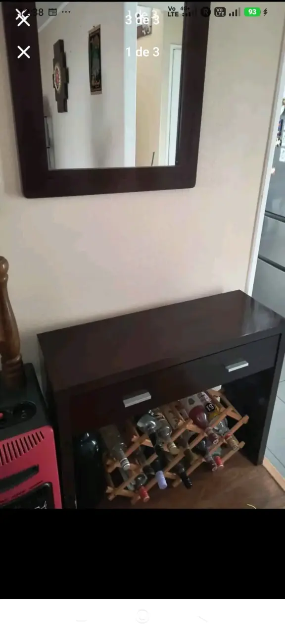 Mueble de arrimo y espejo - 3