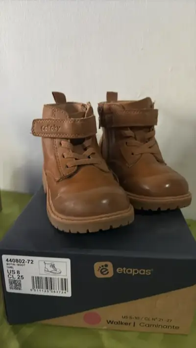 Botines de cuero Calloky para niños - miniatura 1