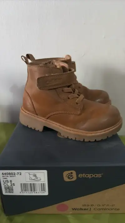 Botines de cuero Calloky para niños - miniatura 2