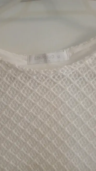 Vestido blanco sin mangas elegante - miniatura 3