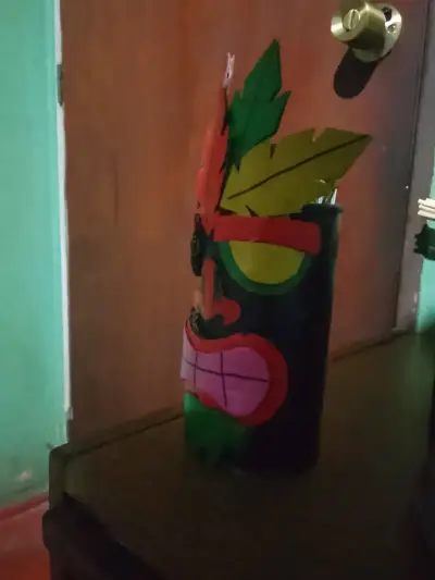 Tarro de lápices inspirado en Totem Tiki - miniatura 3