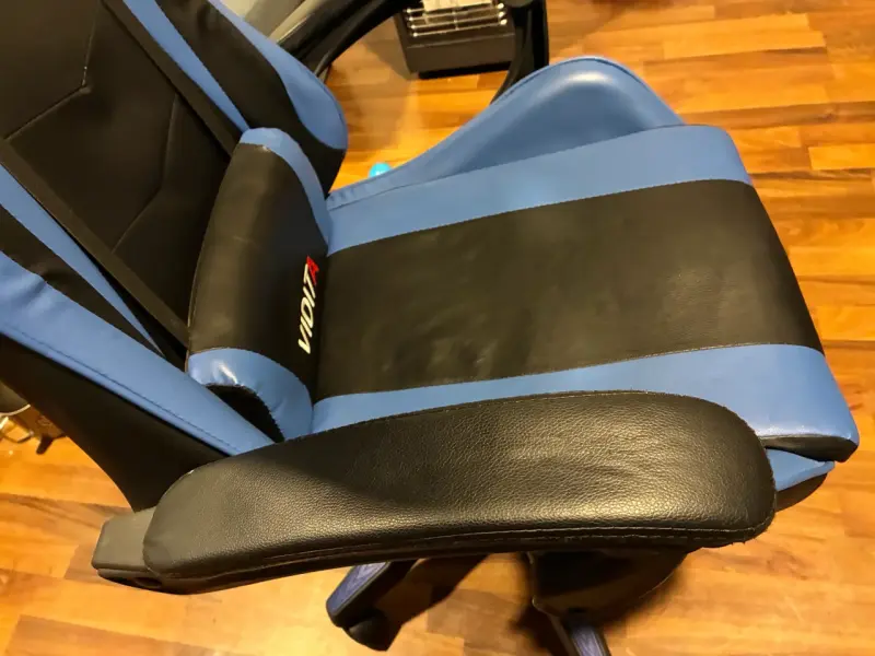 Silla gamer Vidita ergonómica azul y negra - 5