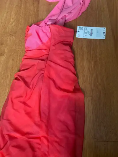Vestido de fiesta rojo degradado - miniatura 4