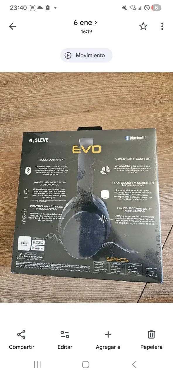 Audífonos Bluetooth SLEVE EVO 2nd Gen - 2