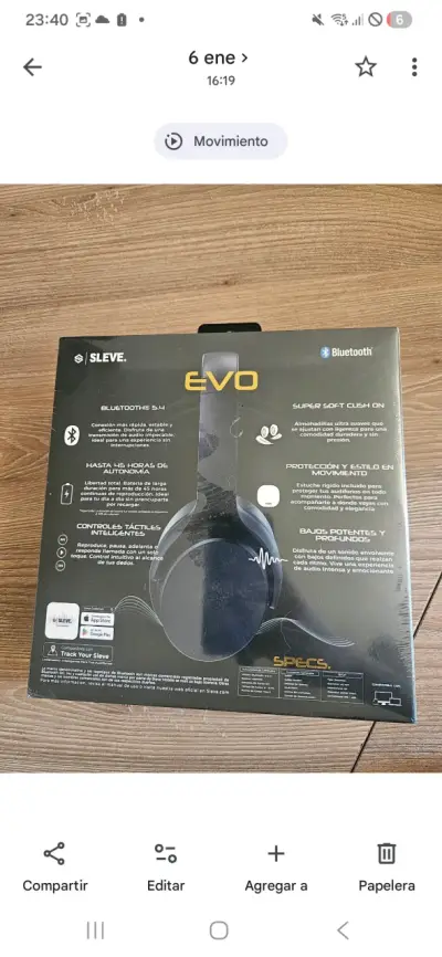 Audífonos Bluetooth SLEVE EVO 2nd Gen - miniatura 2
